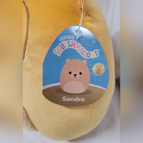 Original Squishmallows SANDRO 11" Ultra Rare Blue Tongue Chow Dog Soft Plush NWT - Picture 5 of 10